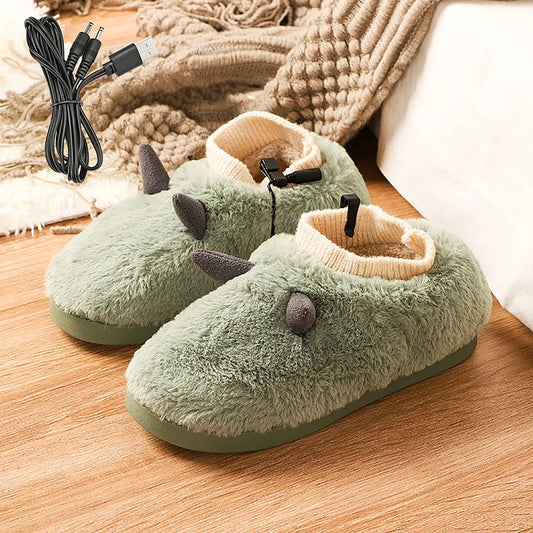 Pantoufles Chauffantes USB en Peluche