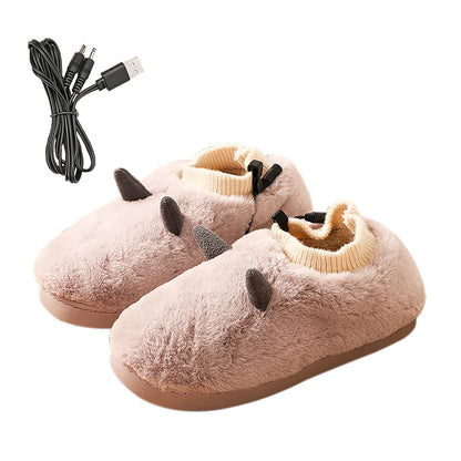 Pantoufles Chauffantes USB en Peluche