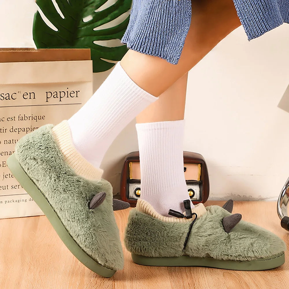 Pantoufles Chauffantes USB en Peluche