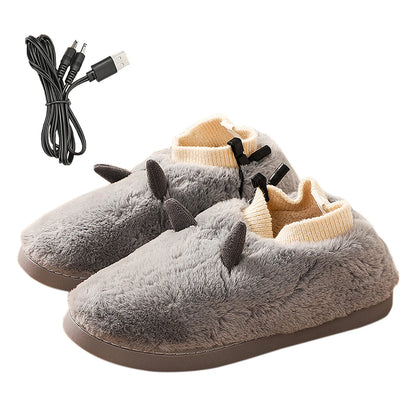 Pantoufles Chauffantes USB en Peluche