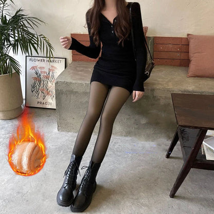Leggings Thermiques Translucides Femme